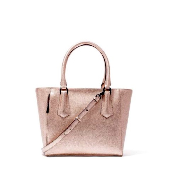 Dagne Dover Handbags - Dagne Dover Signature Tiny Tote in Rose Gold